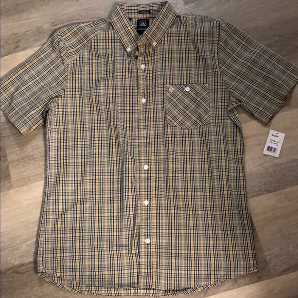 🆕 Volcom Stone Men’s Button Down, Size M